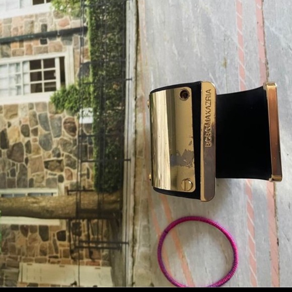 BCBG Leather and Brass Cuff - Picture 2 of 2